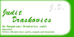 judit draskovics business card